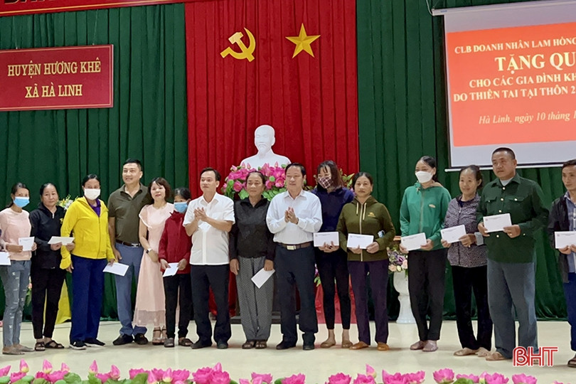 CLB Doanh nhân Lam Hồng tại Đồng Nai hỗ trợ Nhân dân Nghệ An, Hà Tĩnh khắc phục hậu quả thiên tai