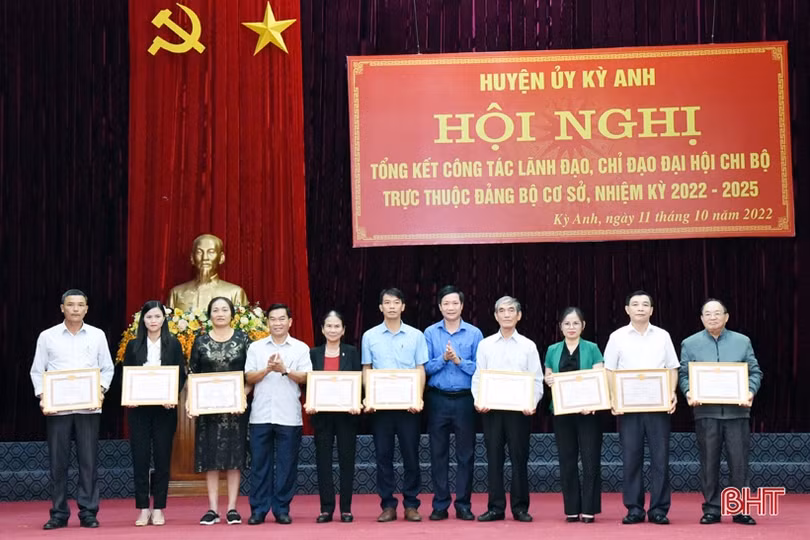 Huyện Kỳ Anh đảm bảo kế hoạch đại hội chi bộ trực thuộc đảng bộ cơ sở