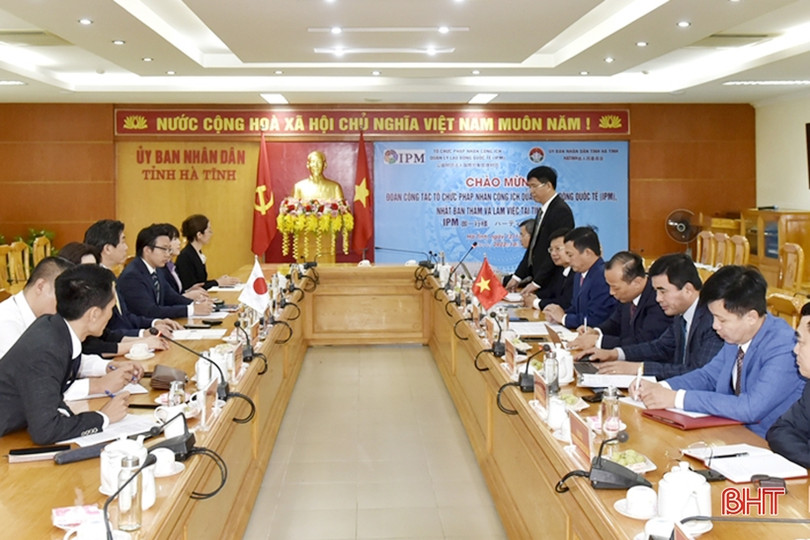 Hà Tĩnh mong muốn IPM tiếp tục hỗ trợ đào tạo tiếng Nhật cho học sinh, người lao động