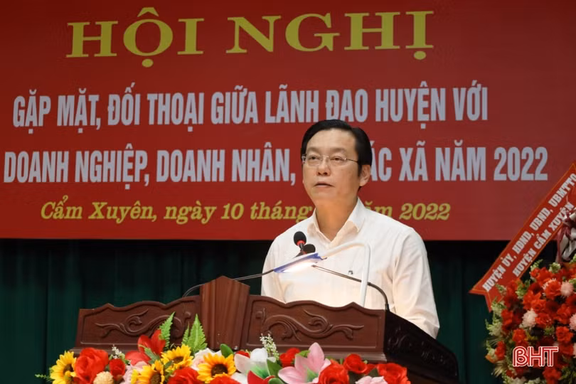 Cẩm Xuyên đồng hành, tạo thuận lợi để doanh nghiệp, doanh nhân phát triển