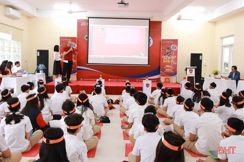 Học sinh iSchool Hà Tĩnh hào hứng với cuộc thi Spelling Bee Contest