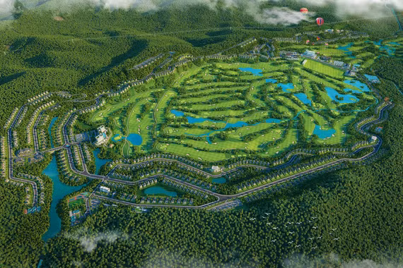 Toàn cảnh khu vực triển khai dự án sân golf gần 1.000 tỷ tại Hà Tĩnh