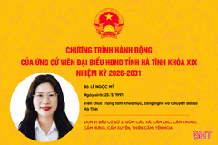 Chương trình hành động của ứng cử viên đại biểu HĐND tỉnh khóa XIX Lê Ngọc Mỹ