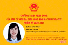 Chương trình hành động của ứng cử viên đại biểu HĐND tỉnh khóa XIX Trần Quỳnh Trang