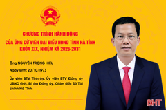 Chương trình hành động của ứng cử viên đại biểu HĐND tỉnh khóa XIX Nguyễn Trọng Hiếu