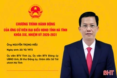 Chương trình hành động của ứng cử viên đại biểu HĐND tỉnh khóa XIX Nguyễn Trọng Hiếu