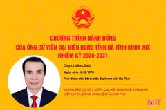 Chương trình hành động của ứng cử viên đại biểu HĐND tỉnh khóa XIX Lê Văn Dũng