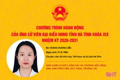 Chương trình hành động của ứng cử viên đại biểu HĐND tỉnh khóa XIX Hoàng Dương Liễu