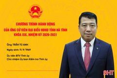 Chương trình hành động của ứng cử viên HĐND tỉnh khóa XIX Trần Tú Anh