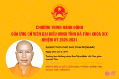 Chương trình hành động của ứng cử viên đại biểu HĐND tỉnh khoá XIX Thích Chúc Giác 