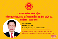 Chương trình hành động của ứng cử viên HĐND tỉnh khóa XIX Phạm Nghĩa