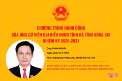 Chương trình hành động của ứng cử viên HĐND tỉnh khóa XIX Phạm Nghĩa