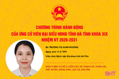 Chương trình hành động của ứng cử viên đại biểu HĐND tỉnh khóa XIX Trương Thị Xuân Phương 