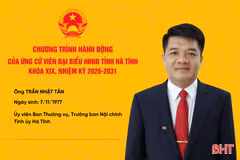 Chương trình hành động của ứng cử viên đại biểu HĐND tỉnh khóa XIX Trần Nhật Tân 