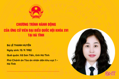Chương trình hành động của ứng cử viên ĐBQH khóa XVI Lê Thanh Huyền