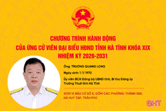  Chương trình hành động của ứng cử viên đại biểu HĐND tỉnh khóa XIX Trương Quang Long