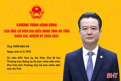 Chương trình hành động của ứng cử viên đại biểu HĐND tỉnh khóa XIX Trần Báu Hà