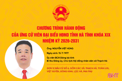 Chương trình hành động của ứng viên đại biểu HĐND tỉnh khóa XIX Nguyễn Việt Hùng 