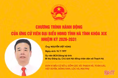 Chương trình hành động của ứng viên đại biểu HĐND tỉnh khóa XIX Nguyễn Việt Hùng 