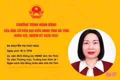 Chương trình hành động của ứng cử viên đại biểu HĐND tỉnh khóa XIX Nguyễn Thị Thúy Nga