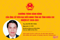 Chương trình hành động của ứng cử viên đại biểu HĐND tỉnh khóa XIX Nguyễn Tiến Thắng