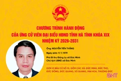 Chương trình hành động của ứng cử viên đại biểu HĐND tỉnh khóa XIX Nguyễn Tiến Thắng
