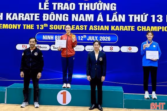 Vận động viên Hà Tĩnh giành 6 huy chương tại Giải Vô địch Karate Đông Nam Á 