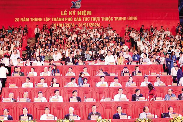 Tổ chức trọng thể Lễ kỷ niệm 20 năm thành lập TP Cần Thơ trực thuộc Trung ương