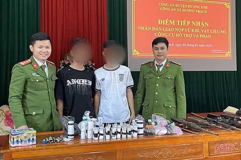 Ngăn chặn hiểm họa từ súng tự chế, vật liệu nổ ở Hương Khê