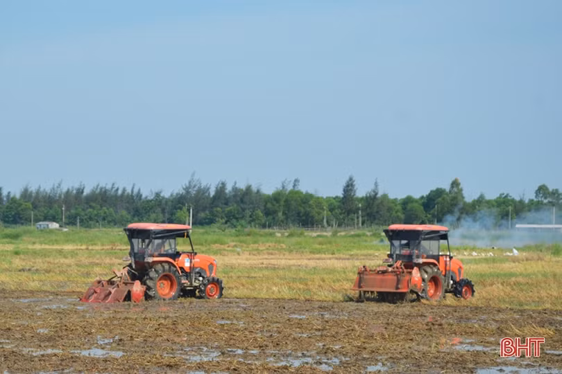 Nước về đầy đồng, nông dân Hà Tĩnh rộn ràng vào vụ sản xuất hè thu
