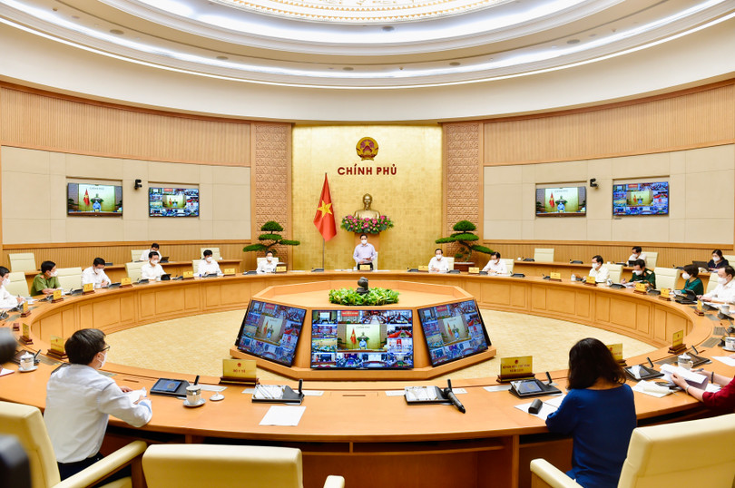 Ảnh: VGP/Nhật Bắc Thủ tướng Phạm Minh Chính: Phải tổng tiến công toàn lực, mạnh mẽ hơn, hiệu quả hơn để dập dịch