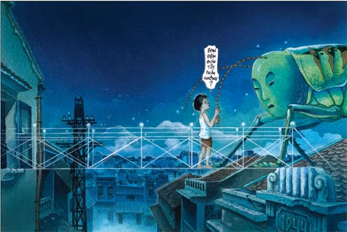 Tác phẩm tạo hình châu chấu được mua với giá hơn 75 triệu đồng