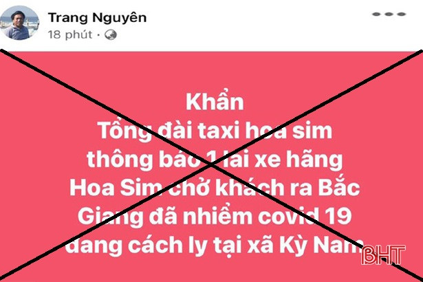 Thông tin sai sự thật về Covid-19, chủ tài khoản Facebook ở Hà Tĩnh bị phạt 5 triệu đồng