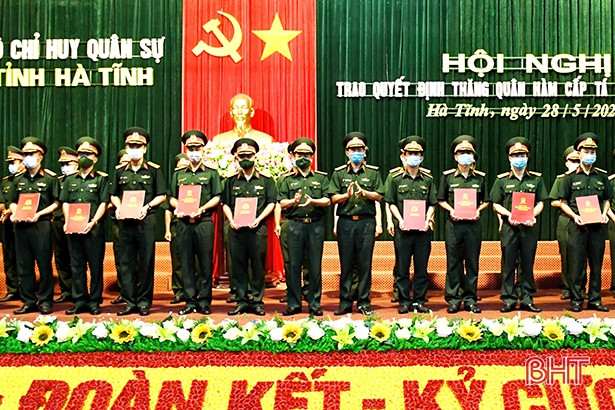 58 sỹ quan được thăng quân hàm cấp tá đợt 1 năm 2021