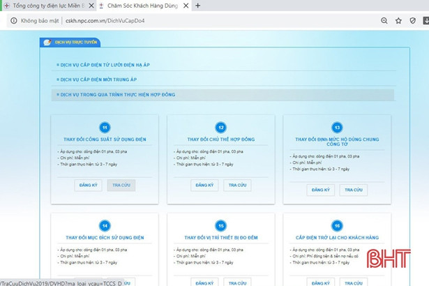 Điện lực Hà Tĩnh số hóa 190.000 hợp đồng mua bán điện sinh hoạt