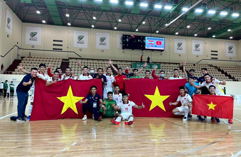 Tuyển Futsal Việt Nam vỡ òa sung sướng khi lấy vé World Cup