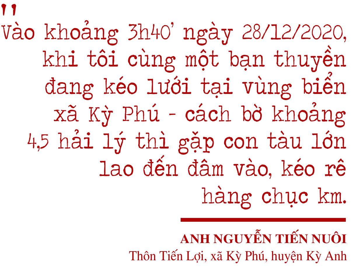 Vấn nạn tàu giã cào trên vùng biển Hà Tĩnh (bài 1): Khai thác tận diệt và hậu quả của việc giành giật ngư trường ảnh 16 Vấn nạn tàu giã cào trên vùng biển Hà Tĩnh (bài 1): Khai thác tận diệt và hậu quả của việc giành giật ngư trường