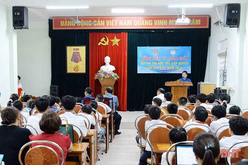53 thí sinh đạt giải Hội thi Tin học trẻ huyện Can Lộc lần thứ XVII