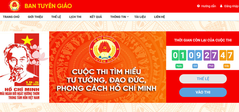 Hưởng ứng Cuộc thi trực tuyến Tìm hiểu tư tưởng, đạo đức phong cách Hồ Chí Minh tỉnh Hòa Bình