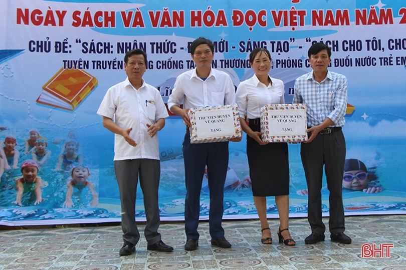 Thỏa sức khám phá tri thức tại Ngày Sách và Văn hóa đọc ở Vũ Quang