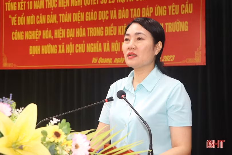 Tiếp tục đổi mới căn bản, toàn diện GD&ĐT ở Vũ Quang