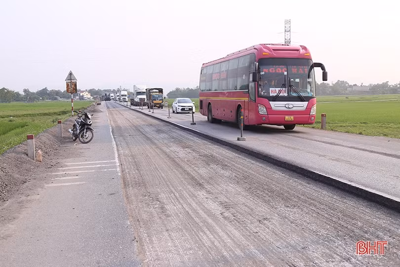 “Thay áo” quốc lộ 1 tuyến tránh TP Hà Tĩnh