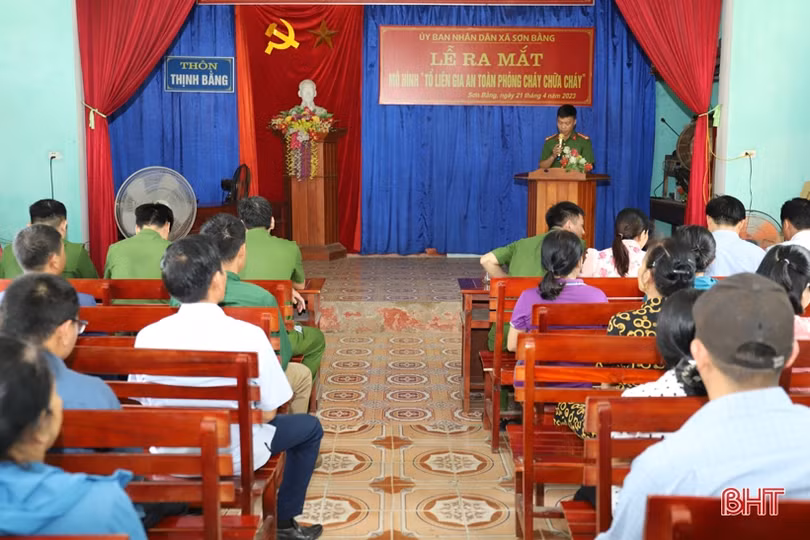 Thêm các tổ liên gia và điểm an toàn PCCC tại Hương Sơn