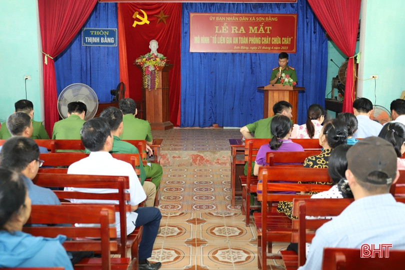 Thêm các tổ liên gia và điểm an toàn PCCC tại Hương Sơn