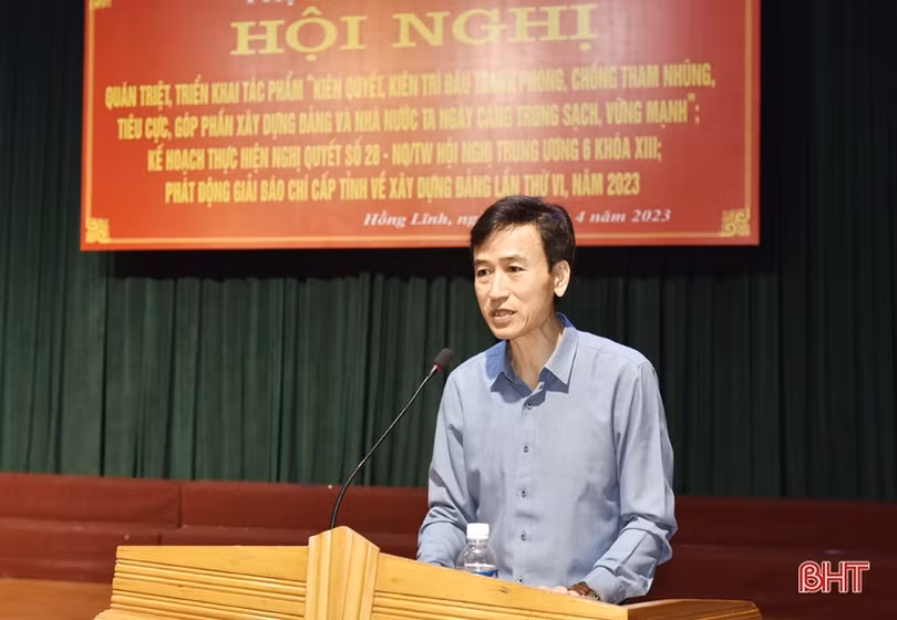 Quán triệt tác phẩm của Tổng Bí thư Nguyễn Phú Trọng tới cán bộ, đảng viên TX Hồng Lĩnh