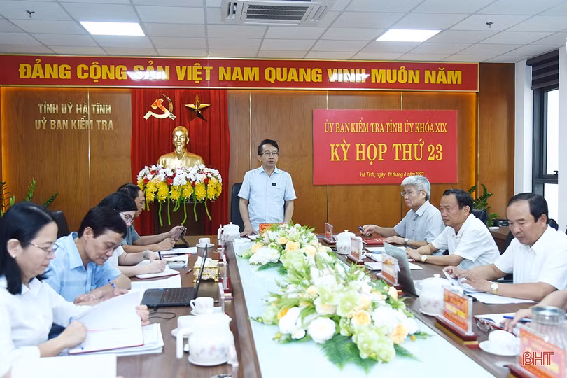 Thông báo kết quả Kỳ họp thứ 23 của Ủy ban Kiểm tra Tỉnh ủy Hà Tĩnh