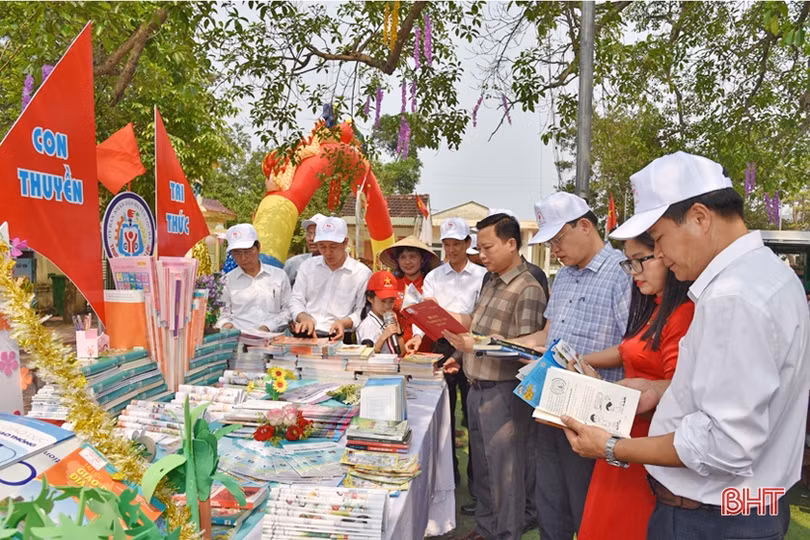 Ấn tượng ngày sách và văn hóa đọc ở Lộc Hà