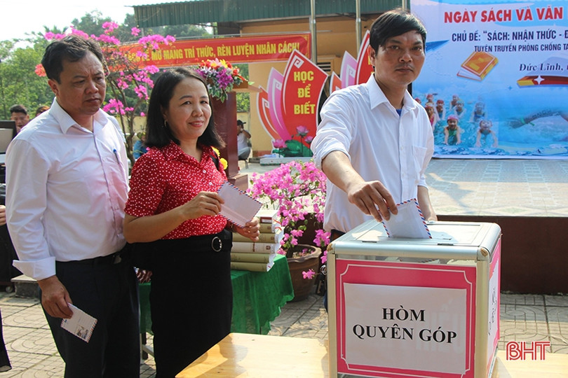 Thỏa sức khám phá tri thức tại Ngày Sách và Văn hóa đọc ở Vũ Quang