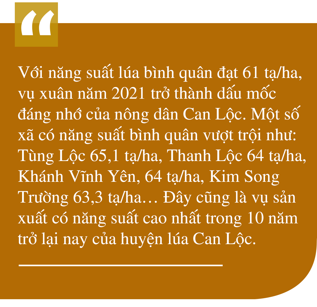 Từ dồn điền đổi thửa đến tích tụ ruộng đất - “cuộc cách mạng” trên quê lúa Can Lộc (bài 1): Đột phá trên đồng ruộng - hình thành vùng sản xuất quy mô lớn