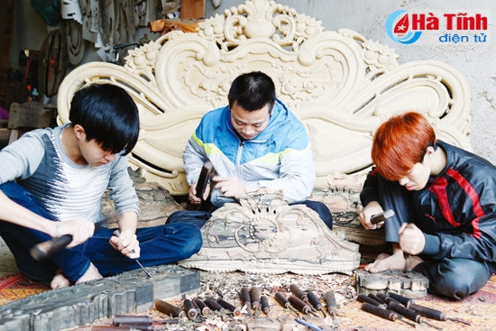 Sản xuất đồ mộc tại xã Thái Yên. Ảnh: Sỹ Ngọ Sản xuất đồ mộc tại xã Thái Yên. Ảnh: Sỹ Ngọ